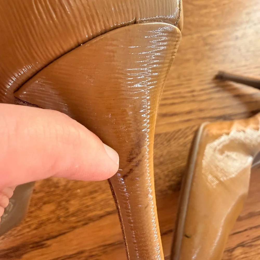 Michael Kors Pumps Nude 8M Mid‎ Heel Faux Leather Sophisticated Office Designer